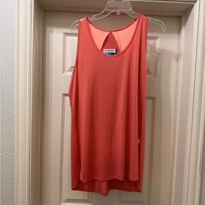 Magellan Outdoors Coral-Orange Scoop Neck Active Tank